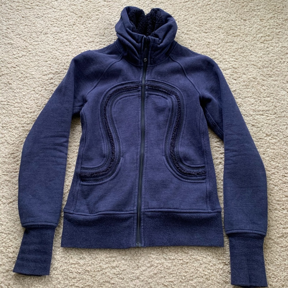Lululemon Fleece Scuba Zip Jacket (no hood) sz 4
